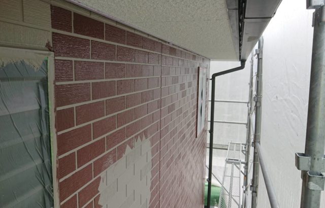千葉県八千代市にてレンガ調サイディングの外壁塗装工事を行いました！