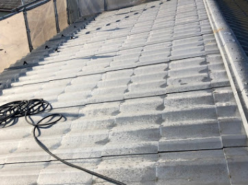 千葉県八千代市にて屋根塗装用の洗浄作業！