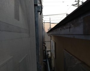 千葉県四街道市　外壁塗装　棟板金工事　雨樋交換　軒樋撤去 (2)
