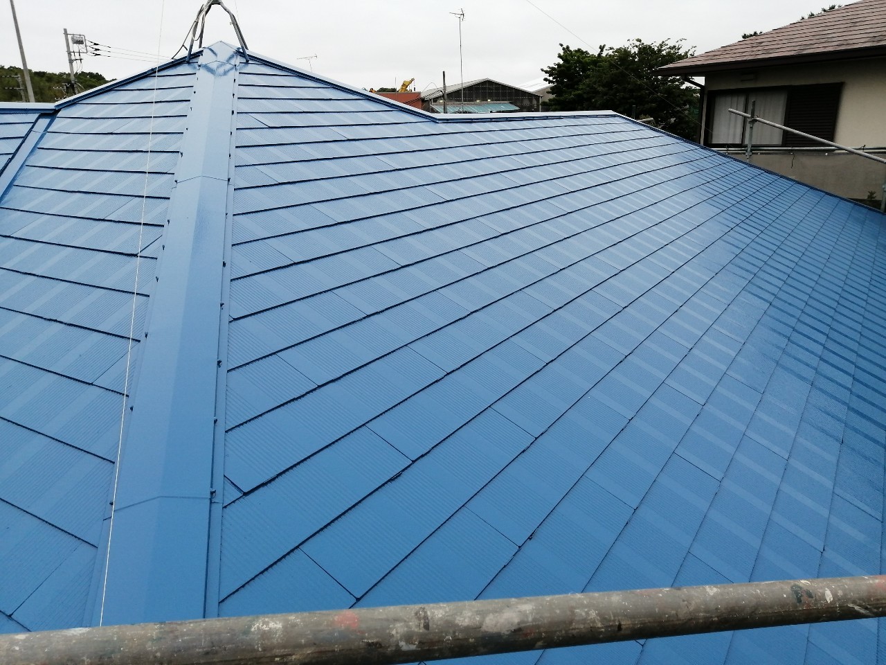 千葉市若葉区　屋根塗装　シーリング工事　板金交換