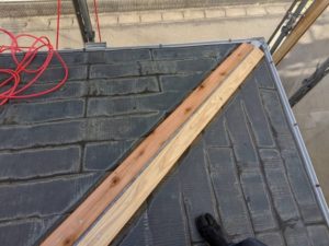 千葉県四街道市　外壁塗装　棟板金工事　雨樋交換　ガルバリウム鋼板　貫板、棟板金設置 (6)