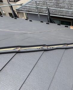 千葉県成田市　H様邸　屋根重ね葺き工事　外壁塗装　棟板金取り付け　コーキングとは (5)