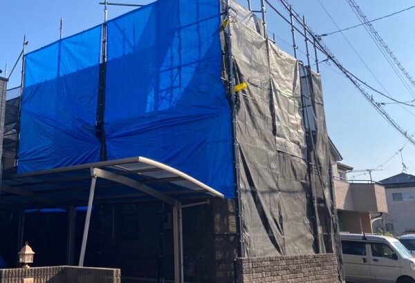 千葉県千葉市若葉区　Y様邸　屋根塗装・外壁塗装　塗装工事に足場が欠かせない理由 (1)