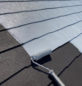 千葉県習志野市　T様邸　屋根塗装・外壁塗装　屋根塗装の作業工程 (4)