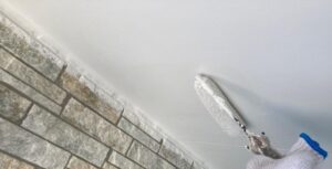千葉県習志野市　T様邸　屋根塗装・外壁塗装　軒天塗装の工程 (3)