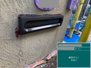 千葉県千葉市稲毛区　K様邸　外壁塗装、郵便ポストの塗装（3）