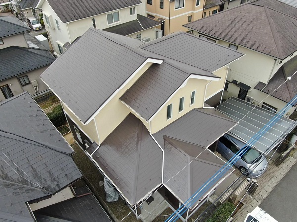 千葉県佐倉市・S様邸　外壁塗装・屋根塗装・付帯部塗装　スーパーシャネツサーモF