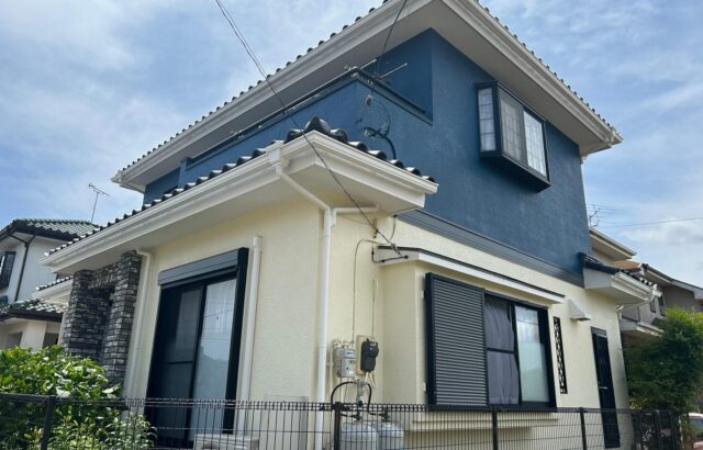 千葉県八千代市　S様邸　外壁塗装・屋根塗装・付帯部塗装　ツートンカラーをおこないました！