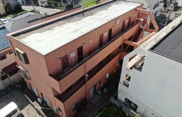 千葉県千葉市中央区　H様　マンション　外壁塗装・陸屋根防水・ベランダ防水・鉄骨階段塗装