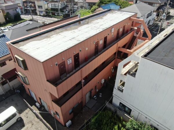 千葉県千葉市中央区　H様　マンション　外壁塗装・陸屋根防水・ベランダ防水・鉄骨階段塗装