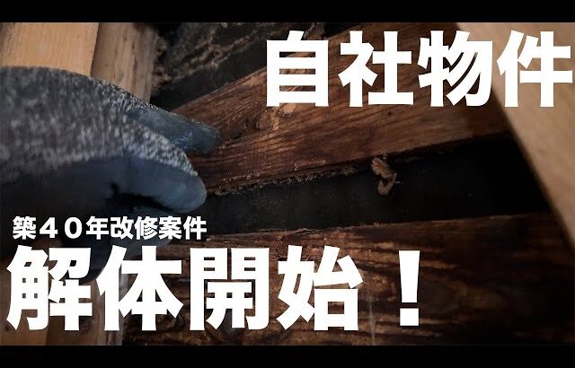 ＃８６【解体】自社物件着工！！解体スタート！