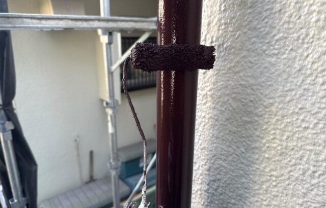 千葉県千葉市若葉区 N様邸 外壁塗装工事 雨樋塗装 竪樋の役割ってなに?