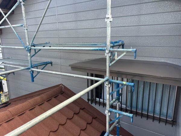 千葉県千葉市緑区　Ｓ様邸　外壁塗装工事　安全に作業するために足場を組み立てました！