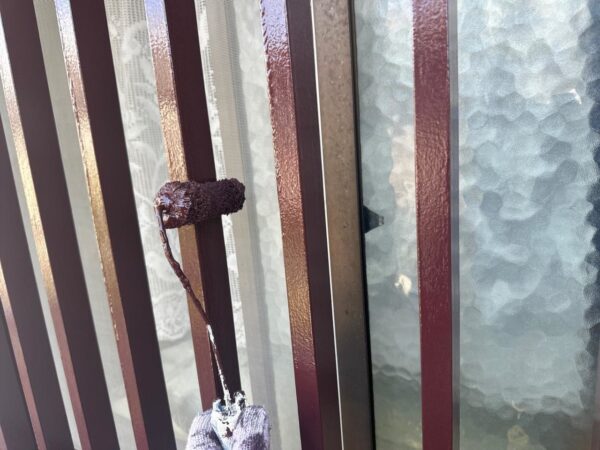 千葉県千葉市若葉区 N様邸 付帯部塗装 木格子の塗装をおこないました!