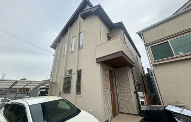 千葉市 外壁屋根塗装工事 千葉市稲毛区 築後10年経過したので外壁塗装を検討してお問合せ頂きました。