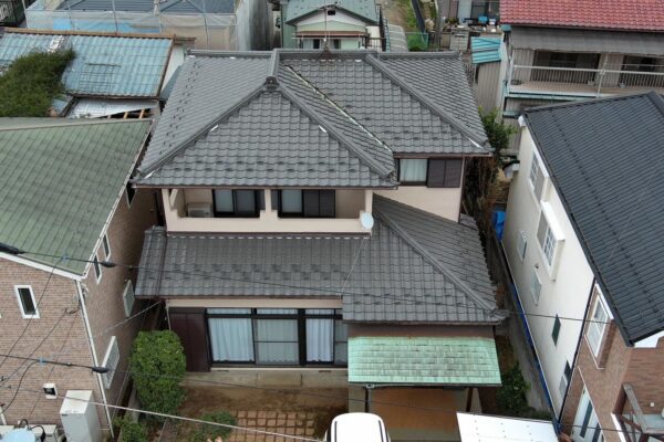 千葉県四街道市 K様邸 外壁塗装工事 下地処理~塗装をして施工完了しました!