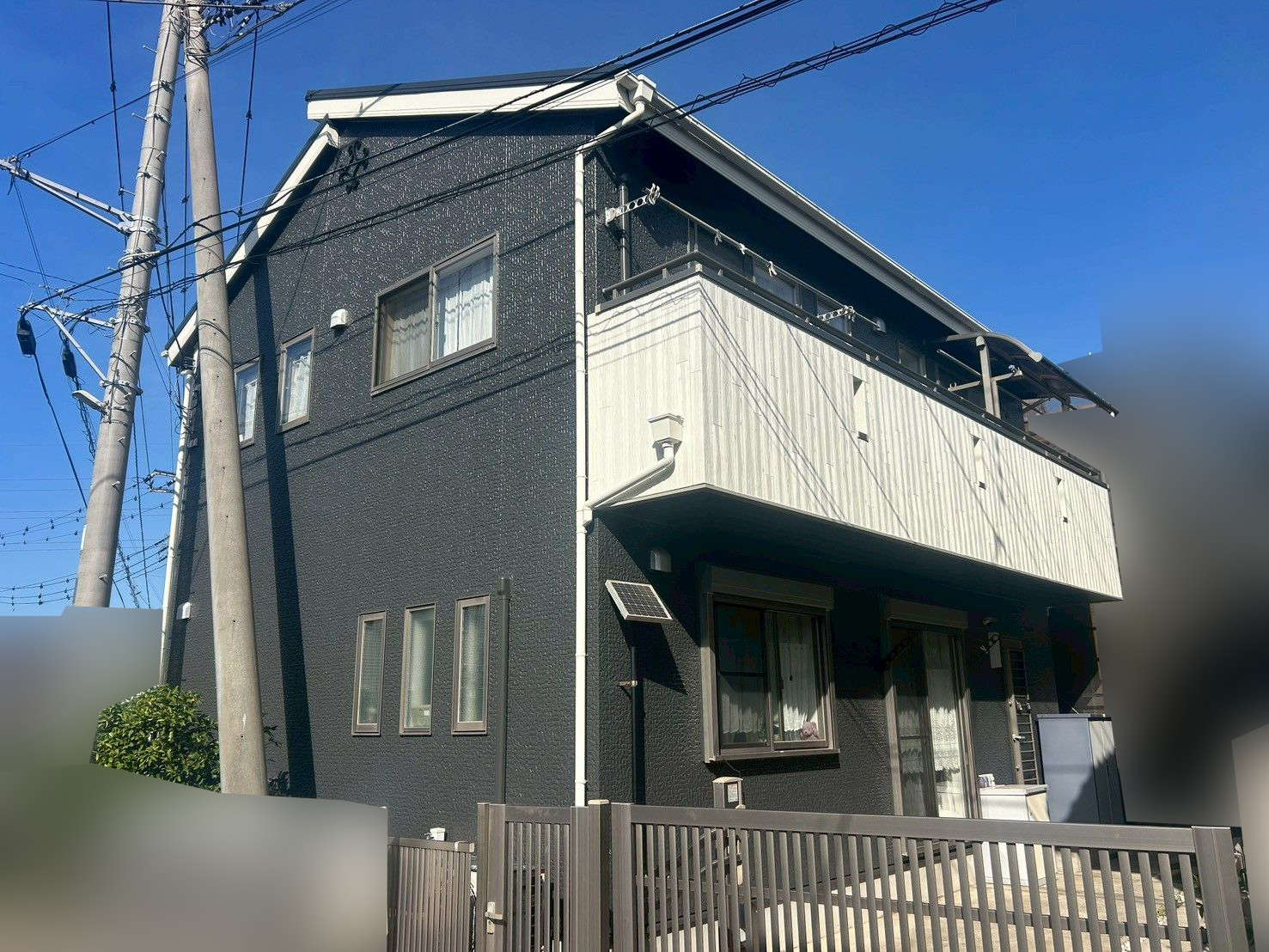 習志野市|白と黒を入れ替えた外壁・屋根塗装